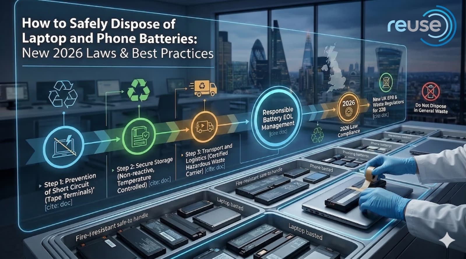 How to Safely Dispose of Laptop and Phone Batteries: New 2026 Laws & Best Practices